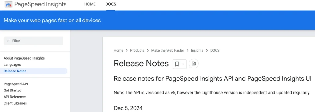 PageSpeed Insights plugin