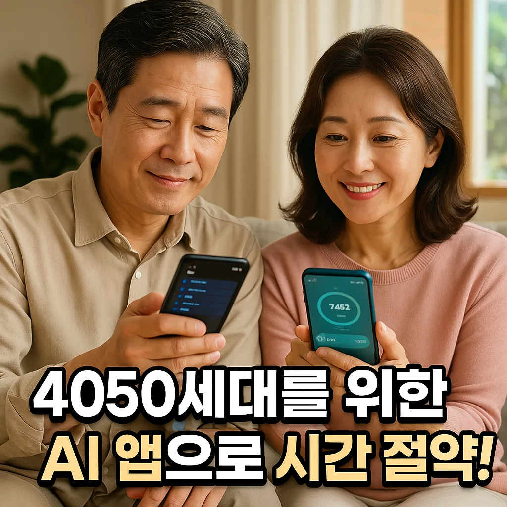 4050세대를 위한 AI앱으로 시간절약 팁