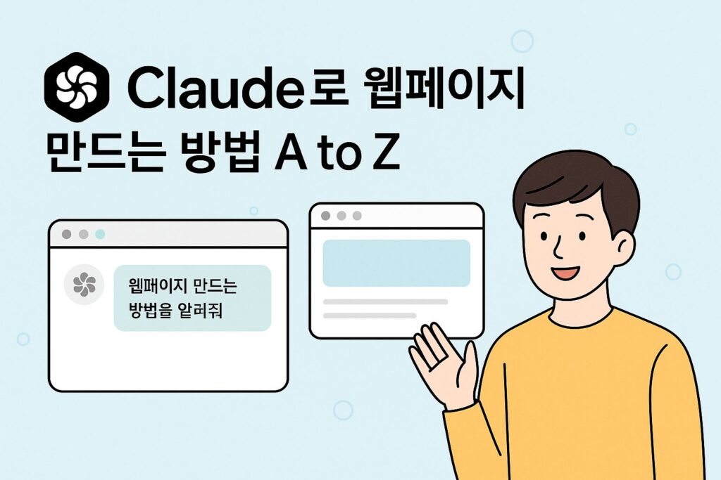 Claude AI로 생성된 웹페이지 만드는 방법