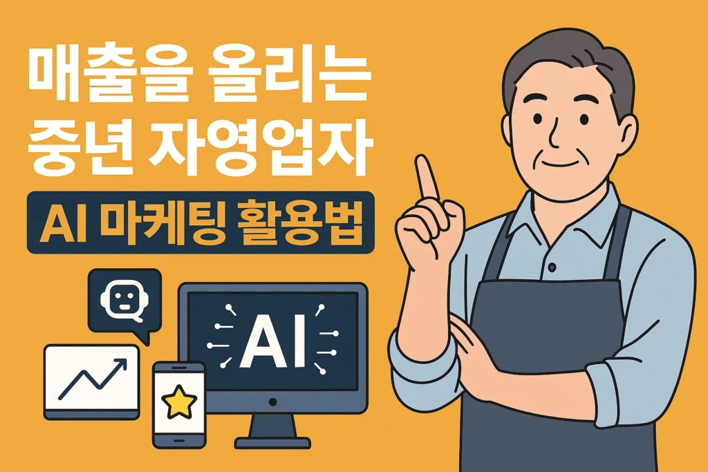 매출을 올리는 중년 자영업자 AI 마케팅 활용법